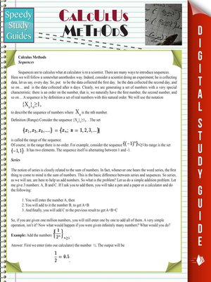 cover image of Calculus Methods